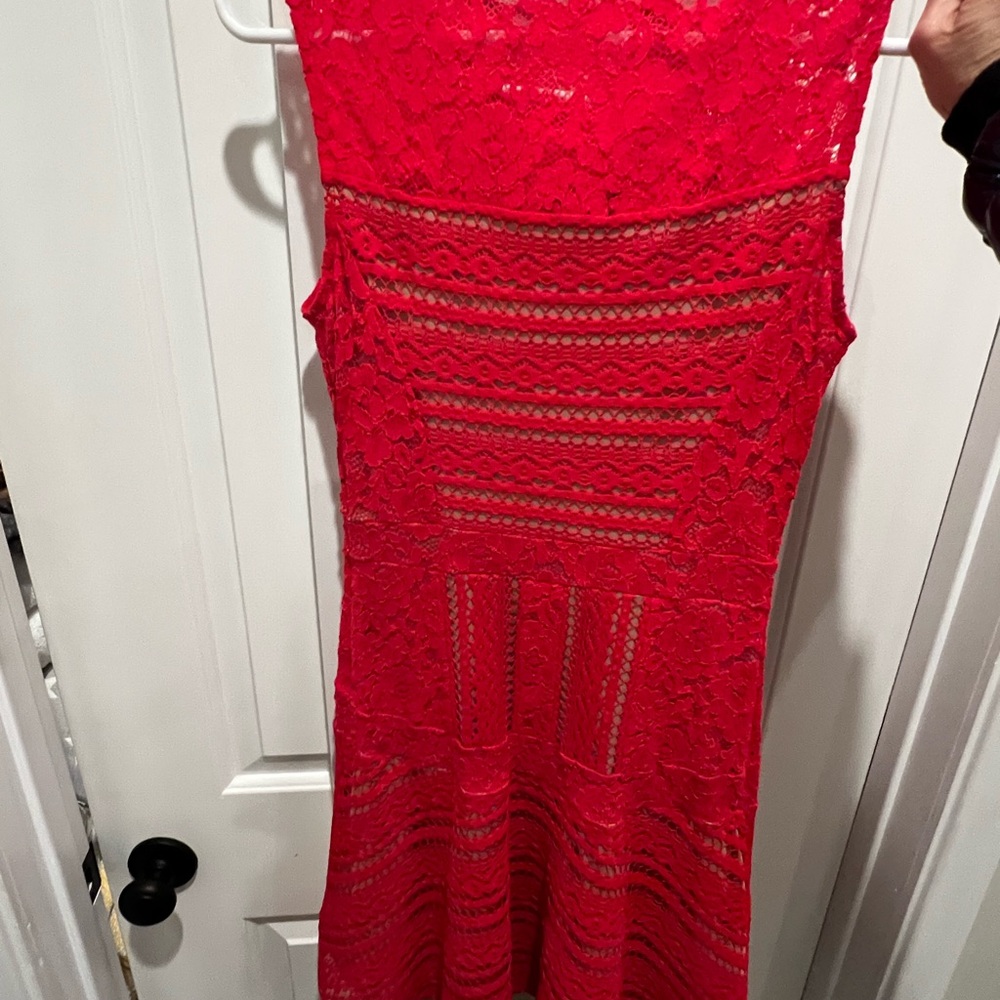 BCBG red lace dress, XS…SEXY ♥️